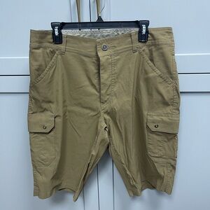 KÜHL Khaki Cargo Shorts Men’s 35 Hiking Outdoor Utility